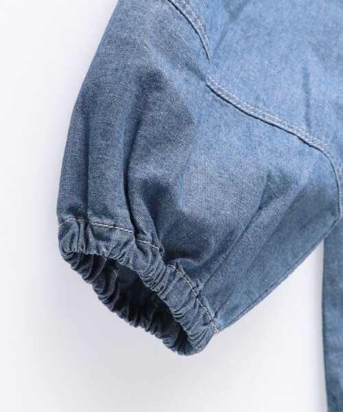 EDWIN（エドウィン）の「【Ou? by EDWIN】2WAYデニムスモック（シャツ/ブラウス・キッズ・ブルー・110/150/120/100/130/90/140）」の4枚目の写真