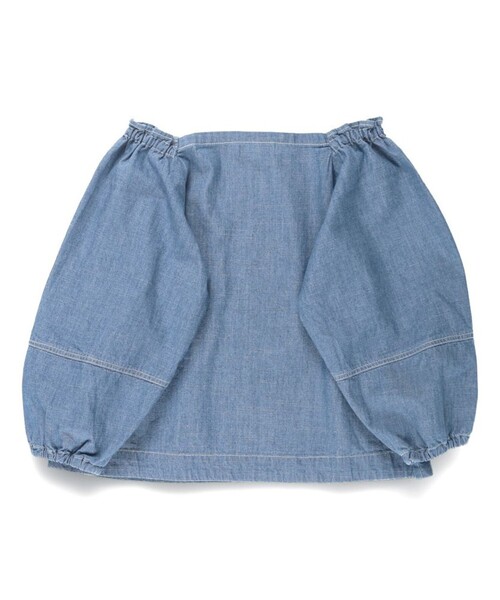 EDWIN（エドウィン）の「【Ou? by EDWIN】2WAYデニムスモック（シャツ/ブラウス・キッズ・ブルー・110/150/120/100/130/90/140）」の8枚目の写真