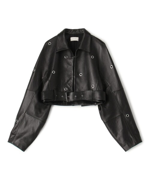 【LE CIEL BLEU】ラムレザージャケット　ダブルジップ 別注】DENIM×TOMORROWLAND ラムレザーダブル