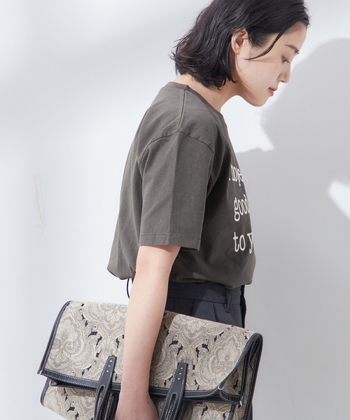 MIXTA（ミクスタ）の「【MIXTA/ミクスタ】I HOPE CREW  T-SHITS：Tシャツ（Tシャツ/カットソー・レディース・ブラック/アイボリー・MEDIUM）」の14枚目の写真