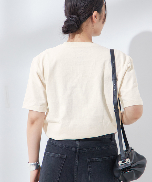 MIXTA（ミクスタ）の「【MIXTA/ミクスタ】I HOPE CREW  T-SHITS：Tシャツ（Tシャツ/カットソー・レディース・ブラック/アイボリー・MEDIUM）」の20枚目の写真