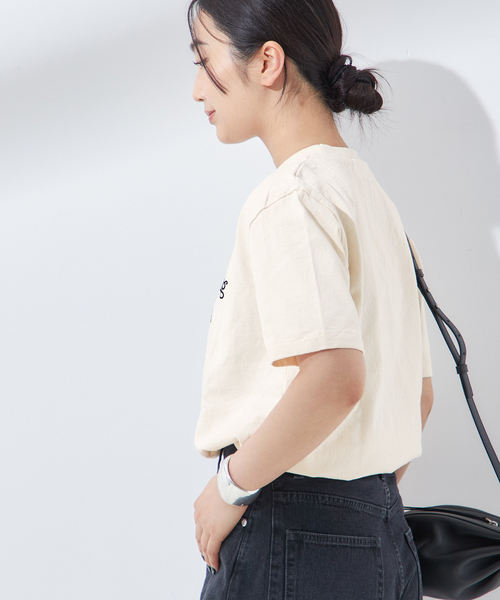 MIXTA（ミクスタ）の「【MIXTA/ミクスタ】I HOPE CREW  T-SHITS：Tシャツ（Tシャツ/カットソー・レディース・ブラック/アイボリー・MEDIUM）」の21枚目の写真