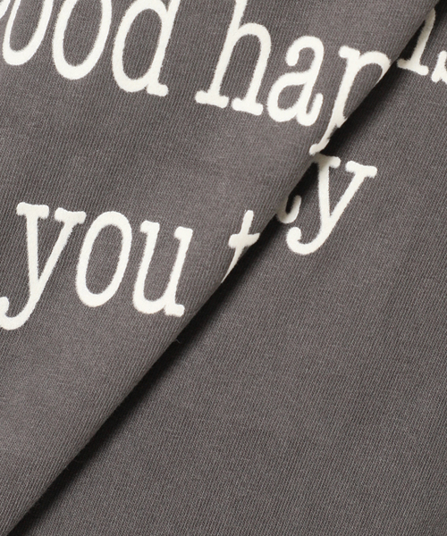 MIXTA（ミクスタ）の「【MIXTA/ミクスタ】I HOPE CREW  T-SHITS：Tシャツ（Tシャツ/カットソー・レディース・ブラック/アイボリー・MEDIUM）」の3枚目の写真