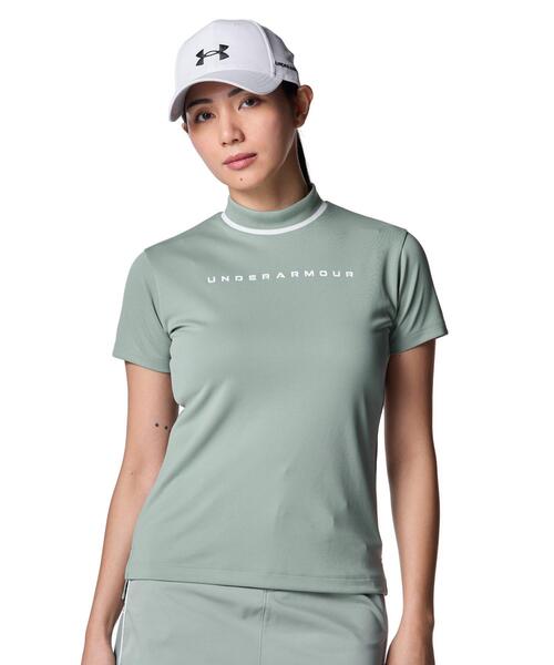 UA Armored Rely Shortsleeve Crew — футболка UA Armordry, золот/красный (модель Rely)