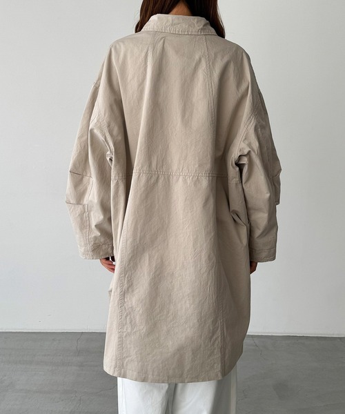 CANAL JEAN（キャナルジーン）の「diggity　コットンハーフコート（その他アウター・レディース・ブラック/ベージュ・ONE SIZE）」の14枚目の写真