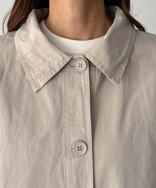 CANAL JEAN（キャナルジーン）の「diggity　コットンハーフコート（その他アウター・レディース・ブラック/ベージュ・ONE SIZE）」の15枚目の写真