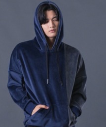 ベロア」に該当するパーカー（ブルー・ネイビー/青色系