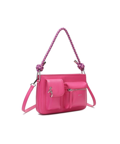 jouetie(ジュエティ)の「【jouetie/ジュエティ】3ポケット パラコード2WAYショルダーバッグ(ショルダーバッグ・レディース・シルバー/ピンク/ブラック・FREE)」の6枚目の写真