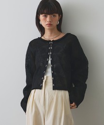 ELLEgirl | コード刺繍メッシュカーディガン【ELLEgirl/エルガール】(カーディガン/ボレロ)