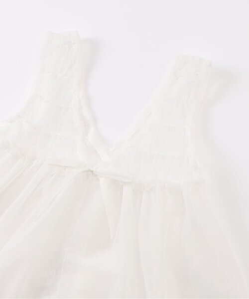 F.O.KIDS（エフオーキッズ）の「【ジュニア対応】Girls　チュールベストセット半袖Tシャツ（Tシャツ/カットソー・キッズ・チャコール/ミント/オフホワイト・80/90/100/110/120/130/140）」の7枚目の写真