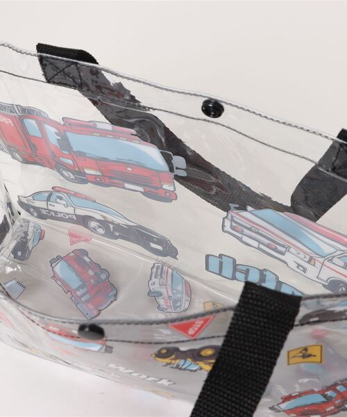 Kids Foret（キッズフォーレ）の「総柄プールバッグ（スイムグッズ・キッズ・ブラック/グリーン/ターコイズブルー/ブルー/イエロー×グリーン・FREE）」の7枚目の写真