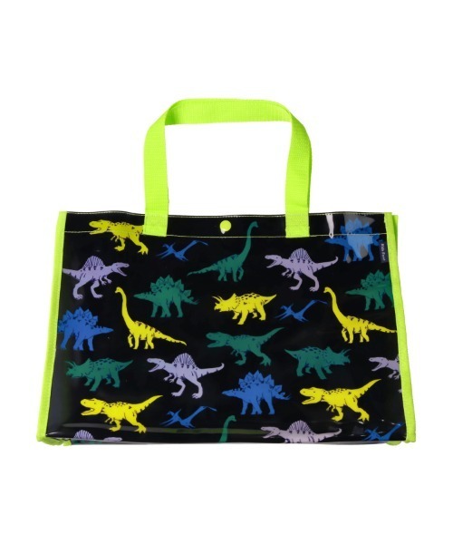 Kids Foret（キッズフォーレ）の「総柄プールバッグ（スイムグッズ・キッズ・ブラック/グリーン/ターコイズブルー/ブルー/イエロー×グリーン・FREE）」の11枚目の写真