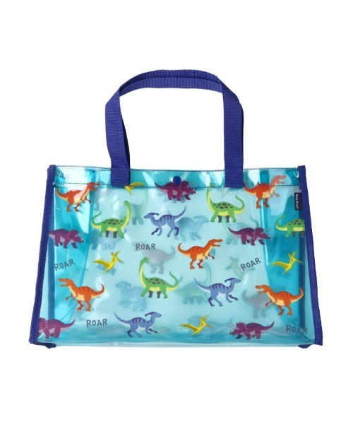 Kids Foret（キッズフォーレ）の「総柄プールバッグ（スイムグッズ・キッズ・ブラック/グリーン/ターコイズブルー/ブルー/イエロー×グリーン・FREE）」の12枚目の写真