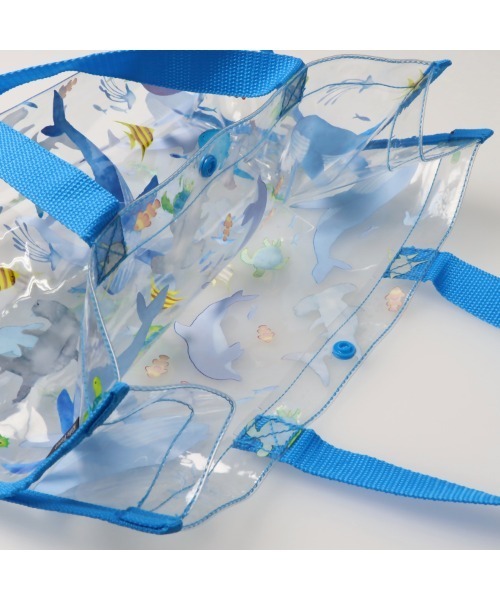 Kids Foret（キッズフォーレ）の「総柄プールバッグ（スイムグッズ・キッズ・ブラック/グリーン/ターコイズブルー/ブルー/イエロー×グリーン・FREE）」の16枚目の写真