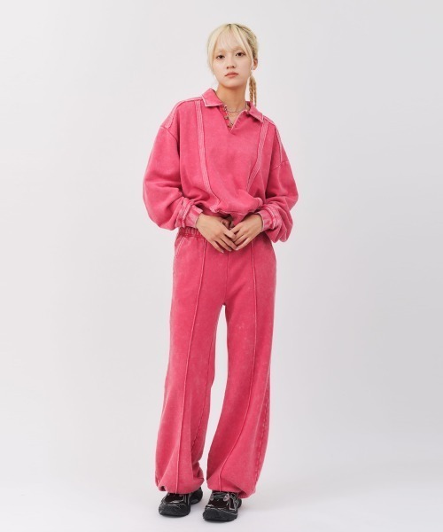 atmos pink(アトモスピンク)の「atmos pink Pigment Sweatshirt / アトモス ピンク ピグメント スウェットシャツ(スウェット・レディース・ピンク/ブラック/ブルー・FREE)」の12枚目の写真