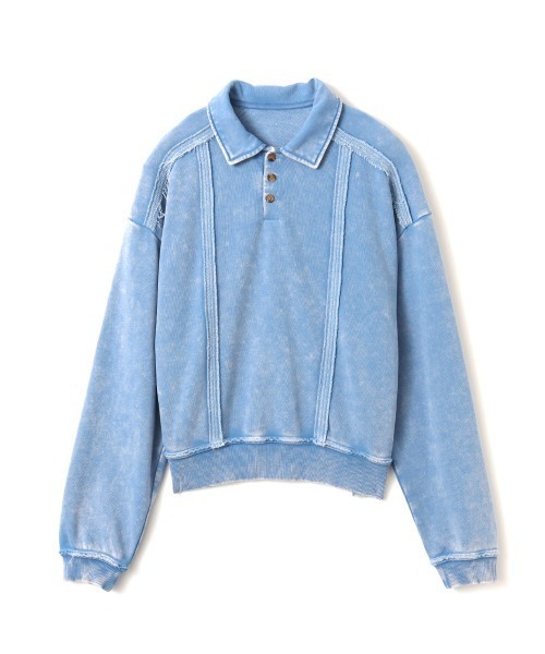 atmos pink(アトモスピンク)の「atmos pink Pigment Sweatshirt / アトモス ピンク ピグメント スウェットシャツ(スウェット・レディース・ピンク/ブラック/ブルー・FREE)」の7枚目の写真