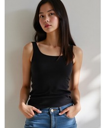 fifth | 【接触冷感×抗菌防臭】さらさら、ひんやりカップ付きタンクトップ【EssentialCool】(キャミソール)