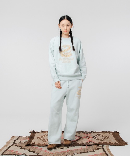 BOW WOW(バウワウ)の「SNAKEMAN JONES SWEATPANTS(スウェットパンツ・メンズ・ライトブルー・L/XL)」の2枚目の写真