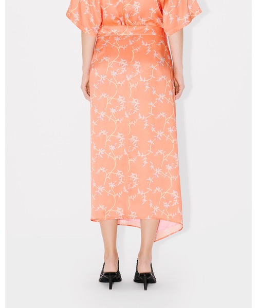 vintage kenzo jungle flower layered スカート セール】'KENZO Jungle Flower' ミディ スカート イン シルク