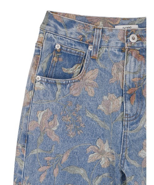 パンツ AMERI FIORE PRINT DENIM PANTS FIORE PRINT DENIM PANTS