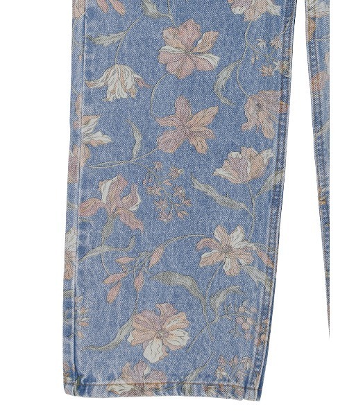 AMERI IMANE PAINTER PANTS 花柄 デニム パンツ L Ameri（アメリ）の「IMANE PAINTER PANTS（デニムパンツ）」 - WEAR