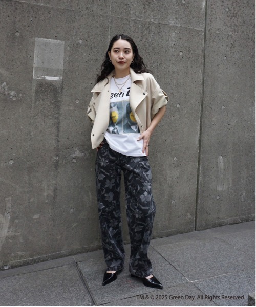FIORE PRINT DENIM PANTS