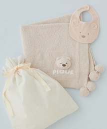 gelato pique | 【ラッピング済み】【BABY】パウダーベアブランケット＆スタイSET(ベビーギフト)