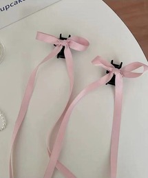 推し活さぽちゃん（オシカツサポチャン）の「2pロングリボンヘアクリップ（バレッタ/ヘアクリップ）」