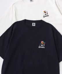 Beard Man Embroidery SS Tee/オーバーサイズ 接触冷感 ヒゲオジサン ワンポイント刺繍 半袖Tシャツ/レディース メンズ