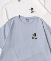 Beard Man Embroidery SS Tee/オーバーサイズ 接触冷感 ヒゲオジサン ワンポイント刺繍 半袖Tシャツ/レディース メンズ