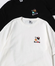 Beard Man Embroidery SS Tee/オーバーサイズ 接触冷感 ヒゲオジサン ワンポイント刺繍 半袖Tシャツ/レディース メンズ