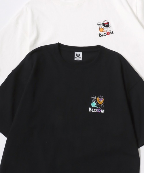 Lazar(ラザル)の「Beard Man Embroidery SS Tee/オーバーサイズ 接触冷感 ヒゲオジサン ワンポイント刺繍 半袖Tシャツ/レディース メンズ(Tシャツ/カットソー・レディース・オレンジ/ネイビー/ホワイト/ホワイト系その他/ホワイト系その他3/サックスブルー/ブラック/ホワイト系その他2・M/L)」の6枚目の写真