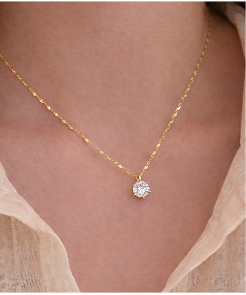 LAUTRE COTE（ロウトレコウト）の「ジルコニアペンダントネックレス（ネックレス・レディース・シルバー/ゴールド・FREE）」の2枚目の写真