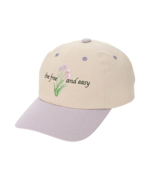 Samansa Mos2（サマンサ モスモス）の「【消臭効果】お花刺繍キャップ（ハット・レディース・ベージュ/ネイビー・F）」の18枚目の写真