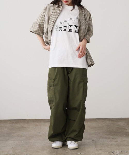 ROOPTOKYO(ループトウキョウ)の「背比べファミリーT(adult) 半袖Tシャツ 秋物 秋服 2026年秋冬(Tシャツ/カットソー・レディース・ブラック/ホワイト・XL/L/M)」の14枚目の写真