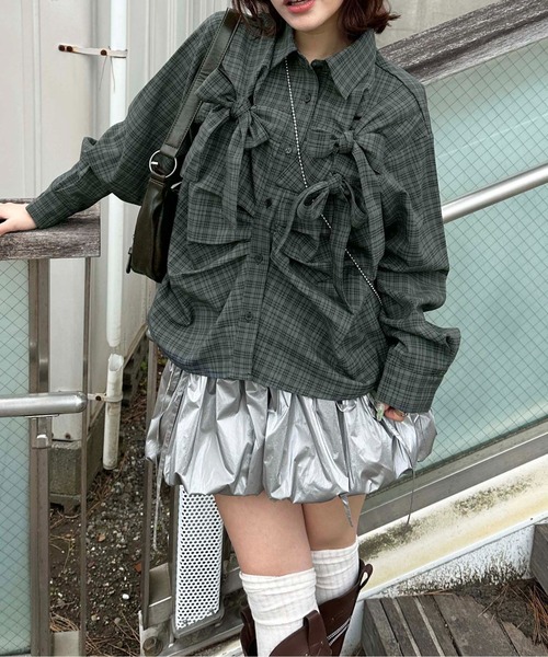 sedacle girl（セダクルガール）の「フロントリボンアソートシャツ