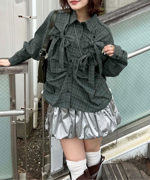 sedacle girl（セダクルガール）の「フロントリボンアソートシャツ