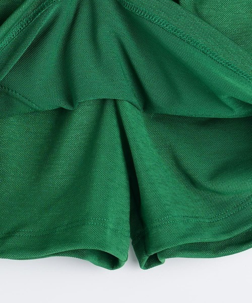 moimoln（モイモルン）の「【セットアップ】プレッツェルノースリーブ・&スカート（Tシャツ/カットソー・キッズ・グリーン・100cm/110cm/120cm/130cm/140cm）」の9枚目の写真