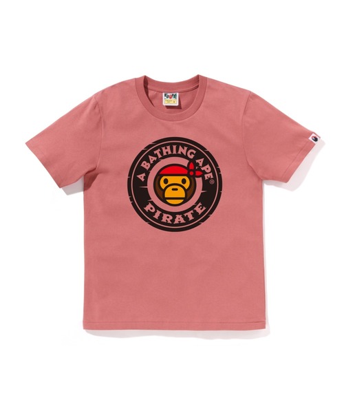 A BATHING APE(アベイシングエイプ)の「MILO PIRATE TEE(Tシャツ/カットソー・レディース・ピンク/ブラック・X-SMALL/MEDIUM/SMALL)」の2枚目の写真