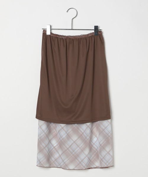 3.3 Field Trip （3.3フィールドトリップ）の「3.3 Field Trip／シアーチェックスカート（スカート・レディース・ベージュ/ネイビー・FREE）」の16枚目の写真