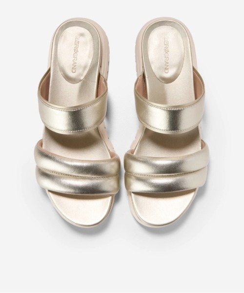 COLE HAAN(コールハーン)の「ゼログランド ダブルバンド スライド サンダル womens(サンダル・レディース・ゴールド・5.5/6/6.5/7/7.5/8/5/8.5)」の7枚目の写真
