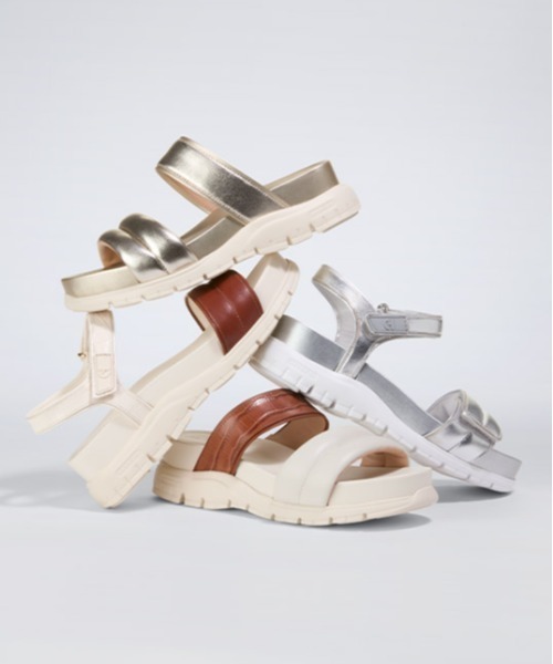 COLE HAAN(コールハーン)の「ゼログランド ダブルバンド スライド サンダル womens(サンダル・レディース・ゴールド・5.5/6/6.5/7/7.5/8/5/8.5)」の4枚目の写真