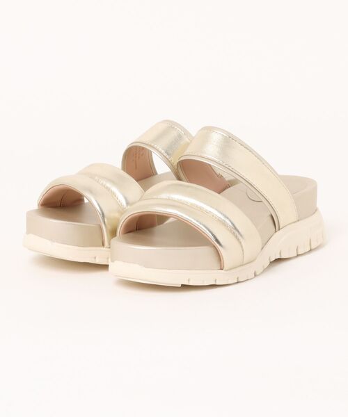 COLE HAAN(コールハーン)の「ゼログランド ダブルバンド スライド サンダル womens(サンダル・レディース・ゴールド・5.5/6/6.5/7/7.5/8/5/8.5)」の3枚目の写真