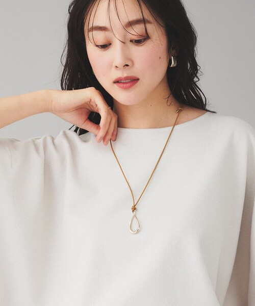 UNTITLED（アンタイトル）の「グラストップネックレス（ネックレス・レディース・シルバー/ゴールド・99）」の5枚目の写真