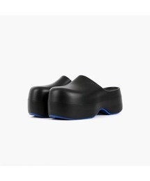 サヤ SAYA 本革プラット製法厚底サンダル （ブラック） -【公式