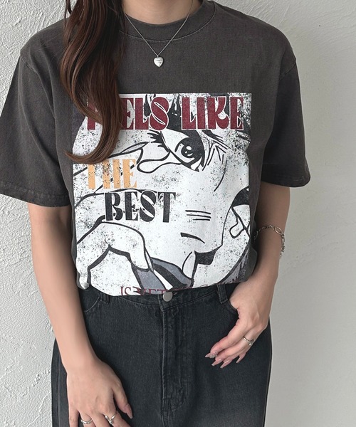 apres jour mignon(アプレジュールミニョン)の「アソートプリントT【ZOZOTOWN限定アイテム】(Tシャツ/カットソー・レディース・ホワイト系その他/ホワイト系その他3/ブラック/オフホワイト/ホワイト系その他4/ホワイト系その他2/ブラック系その他・フリー/X-LARGE)」の16枚目の写真