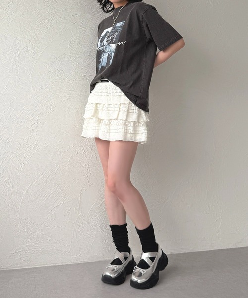 apres jour mignon(アプレジュールミニョン)の「アソートプリントT【ZOZOTOWN限定アイテム】(Tシャツ/カットソー・レディース・ホワイト系その他/ホワイト系その他3/ブラック/オフホワイト/ホワイト系その他4/ホワイト系その他2/ブラック系その他・フリー/X-LARGE)」の11枚目の写真