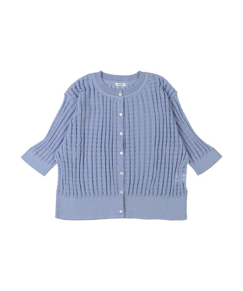 haupia（ハウピア）の「colorfulな空気のニット【カーディガン】（カーディガン/ボレロ・レディース・オフホワイト/ネイビー/ラベンダー/サックスブルー/カーキブラウン・MEDIUM）」の17枚目の写真