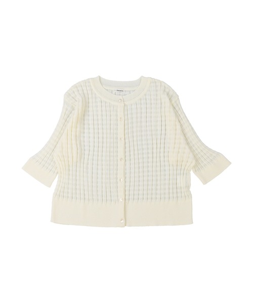 haupia（ハウピア）の「colorfulな空気のニット【カーディガン】（カーディガン/ボレロ・レディース・オフホワイト/ネイビー/ラベンダー/サックスブルー/カーキブラウン・MEDIUM）」の18枚目の写真