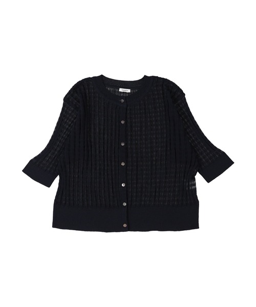 haupia（ハウピア）の「colorfulな空気のニット【カーディガン】（カーディガン/ボレロ・レディース・オフホワイト/ネイビー/ラベンダー/サックスブルー/カーキブラウン・MEDIUM）」の21枚目の写真